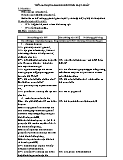 Giáo án Hình học Lớp 6 - Tiết 22: Thực hành đo góc trên mặt đất - Trường THCS Thị trấn Mường Tè