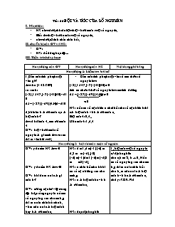 Giáo án Số học Lớp 6 - Tiết 66: Bội và ước của số nguyên - Trường THCS Thị trấn Mường Tè