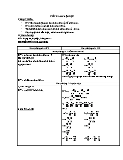 Giáo án Số học Lớp 6 - Tiết 89: Luyện tập - Trường THCS Thị trấn Mường Tè