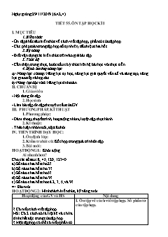 Giáo án Số học Lớp 6 - Tiết 55: Ôn tập học kì I - Năm học 2019-2020 - Trường THCS Thị trấn Than Uyên