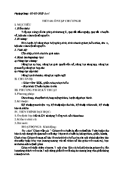 Giáo án Số học Lớp 6 - Tiết 68 đến 72 - Năm học 2019-2020 - Trường THCS Thị trấn Than Uyên