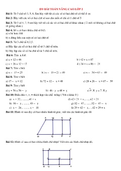 130 bài toán nâng cao Lớp 2