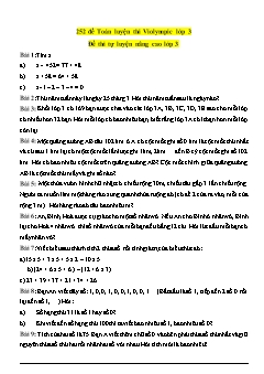 252 đề Toán luyện thi Violympic lớp 3