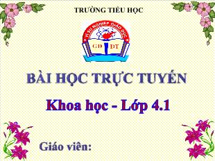 Bài giảng Khoa học Lớp 4 - Bài: Không khí bị ô nhiễm - Năm học 2021-2022