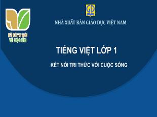 Bài giảng tập huấn môn Tiếng Việt Lớp 1