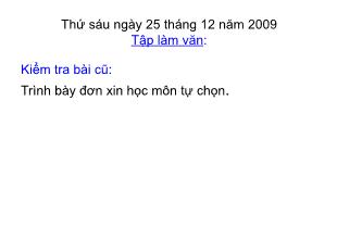 Bài giảng Tập làm văn Lớp 5 - Bài: Trả bài văn tả người - Năm học 2009-2010