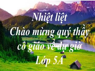 Bài giảng Toán Lớp 5 - Bài: Trừ số đo thời gian