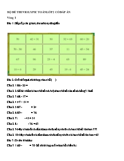 Bộ đề thi Violypic môn Toán Lớp 2 (Có đáp án)