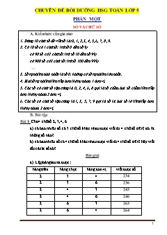 Chuyên đề bồi dưỡng HSG Toán Lớp 5