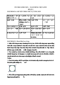 Đề ôn thi Violympic cấp huyện Toán Tiếng Việt Lớp 5 – Đề số 3