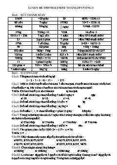 Đề tự luyện Violympic Toán Lớp 4 - Vòng 3 - Năm 2019-2020