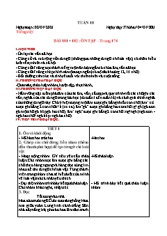 Giáo án học kì 2 môn Tiếng Việt Lớp 1 - Năm học 2020-2021