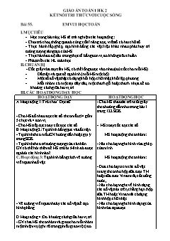 Giáo án học kì II Toán Lớp 1