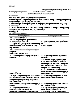 Giáo án Lớp 1 - Tuần 5 - Năm học 2020-2021