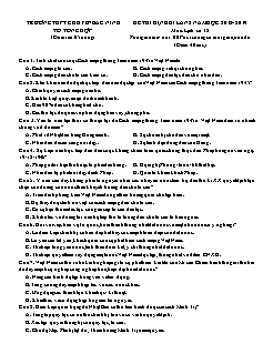 Đề thi định kì lần 2 môn Lịch sử 12 - Trường THPT Chuyên Bắc Ninh - Năm học 2018-2019 (Có đáp án)
