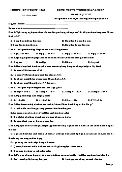 Đề thi thử THPT quốc gia lần 2 năm 2019 môn Lịch sử - Trường THPT Nguyễn Trãi (Có đáp án)