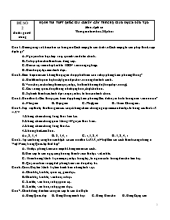 Đề thi thử THPTQG chuẩn cấu trúc Bộ GD&ĐT môn Lịch sử - Đề số 2 (Có đáp án)