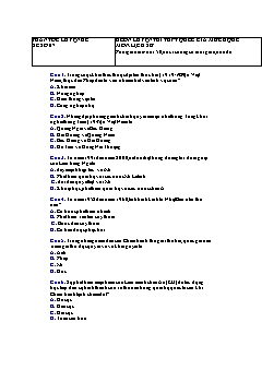 Đề thi thử THPTQG lớp 12 môn Lịch sử - Năm học 2019-2020 - Đề số 7 (Có đáp án)