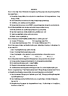 Đề thi thử THPTQG năm 2019 môn Lịch sử - Đề 12 (Có đáp án)