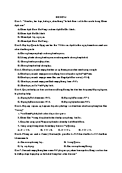 Đề thi thử THPTQG năm 2019 môn Lịch sử - Đề 13 (Có đáp án)