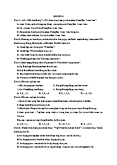 Đề thi thử THPTQG năm 2019 môn Lịch sử - Đề 14 (Có đáp án)