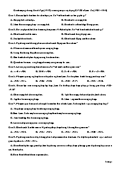 Đề thi tự luyện môn Lịch sử năm 2019 - Bài: Cách mạng tháng Mười Nga (1917) và công cuộc xây dựng CNXH ở Liên Xô (1921 - 1941) (Có đáp án)