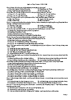 Đề thi tự luyện môn Lịch sử năm 2019 - Bài: Lịch sử Việt Nam từ 1919 - 1930 (Có đáp án)