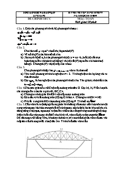 Đề thi tuyển sinh vào lớp 10 THPT môn Toán - Sở GD&ĐT An Giang - Năm học 2018-2019 (Có đáp án)