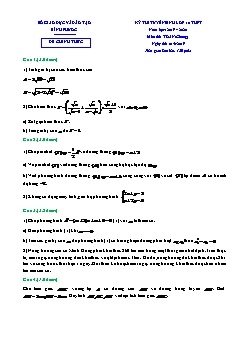 Đề thi tuyển sinh vào lớp 10 THPT môn Toán - Sở GD&ĐT Bình Phước - Năm học 2019-2020 (Có đáp án)