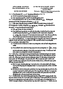 Đề thi tuyển sinh vào lớp 10 THPT môn Toán - Sở GD&ĐT Hồ Chí Minh - Năm học 2018-2019 (Có đáp án)
