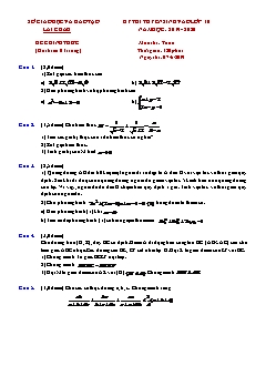 Đề thi tuyển sinh vào lớp 10 THPT môn Toán - Sở GD&ĐT Lai Châu - Năm học 2019-2020 (Có đáp án)