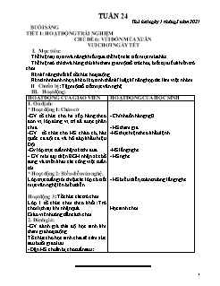 Giáo án Tiếng Việt Lớp 1 - Tuần 24 - Năm học 2020-2021