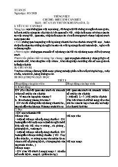 Giáo án Tiếng Việt Lớp 1 - Tuần 25 - Năm học 2020-2021