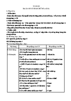 Giáo án Toán Lớp 1 - Tuần 19