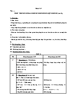 Giáo án Toán Lớp 1 - Tuần 27