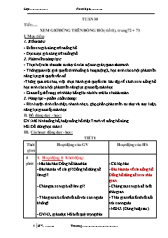 Giáo án Toán Lớp 1 - Tuần 30