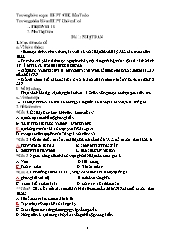 Trắc nghiệm kiểm tra Lịch sử Lớp 11 - Bài 1: Nhật Bản (Có đáp án)