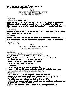 Trắc nghiệm kiểm tra Lịch sử Lớp 11 - Bài 5: Châu Phi và khu vực Mĩ La tinh (Có đáp án)