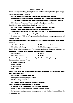 Trắc nghiệm Lịch sử Lớp 12 - Bài: Bảo vệ thành quả cách mạng tháng Tám (1945) và cuộc kháng chiến chống Pháp xâm lược (1945 – 1954) - Đề 1 - Mức độ 2 (Có lời giải)