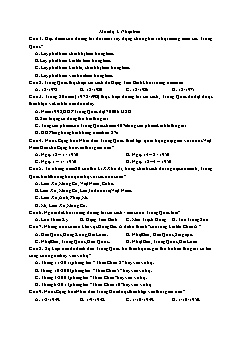 Trắc nghiệm Lịch sử Lớp 12 - Bài: Các nước Á, Phi, Mĩ Latinh (1945 – 2000) - Mức độ 1 (Có lời giải)