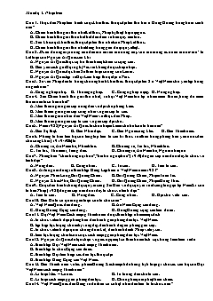 Trắc nghiệm Lịch sử Lớp 12 - Bài: Phong trào dân tộc dân chủ (1919 – 1930) - Mức độ 1 (Có lời giải)