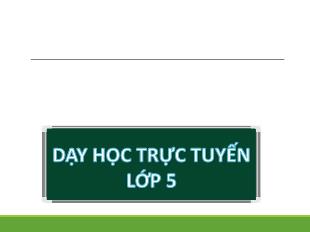 Bài giảng Khoa học 5 - Bài 2+3: Nam hay nữ