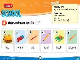 Bài giảng Tiếng Anh Lớp 3 Sách I-Learn Smart Start - Theme 2: School, Lesson 2 - Năm học 2021-2022