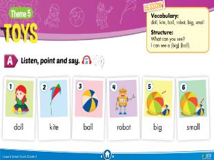 Bài giảng Tiếng Anh Lớp 3 Sách I-Learn Smart Start - Theme 5: Toys, Lesson 1 - Năm học 2021-2022