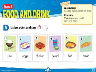Bài giảng Tiếng Anh Lớp 3 Sách I-Learn Smart Start - Theme 6: Food and drink, Lesson 1 - Năm học 2021-2022