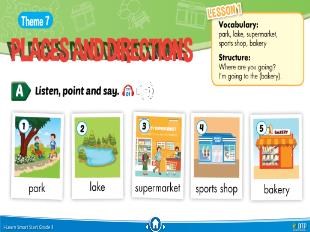 Bài giảng Tiếng Anh Lớp 3 Sách I-Learn Smart Start - Theme 7: Places and directions, Lesson 1 - Năm học 2021-2022