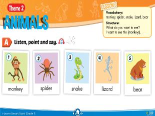 Bài giảng Tiếng Anh Lớp 5 Sách I-Learn Smart Start - Theme 2: Animals, Lesson 3 - Năm học 2021-2022