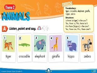 Bài giảng Tiếng Anh Lớp 5 Sách I-Learn Smart Start - Theme 2: Animals, Lesson 4 - Năm học 2021-2022