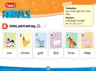 Bài giảng Tiếng Anh Lớp 5 Sách I-Learn Smart Start - Theme 2: Animals, Lesson 1 - Năm học 2021-2022