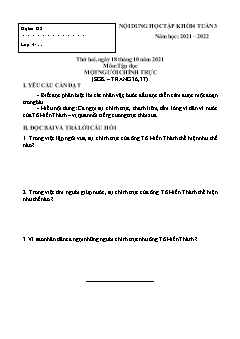 Bài tập ôn tập Khối 4 - Tuần 3 - Năm học 2021-2022